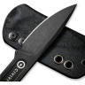 Нож CIVIVI CIRCULUS Fixed Blade 10Cr15CoMoV Steel Black Stonewashed Handle Ostap Hel Design C22012-1